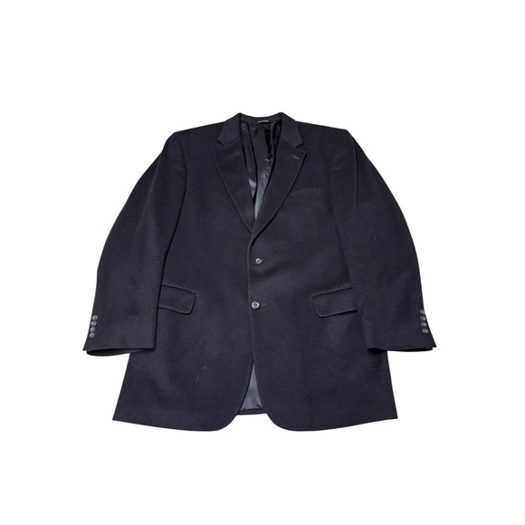 Jos. A. Bank Other - Jos. A. Bank Mens 44L 100% Cashmere Overcoat‎ Black Gordon Topcoat